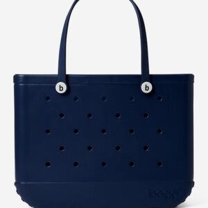 BOGG bag medium navy blue weatherproof washable rubber sports baby beach tote